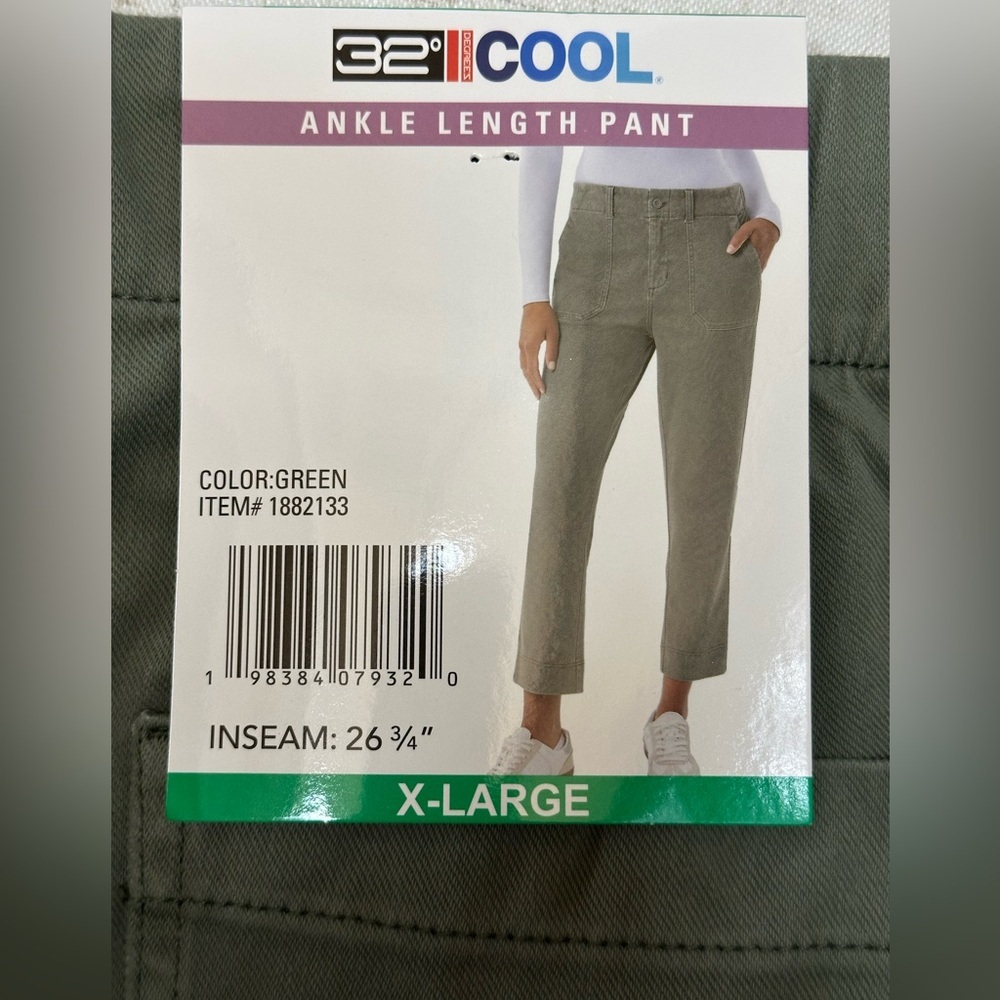 Women's Olive Wide Leg Pants - Picture 11 of 12